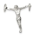 thumbnail image 1 of 925 Sterling Silver Small Jesus Cross Floating Open Chain Slide Pendant Necklace Charm Religious Crucifix Corpus, 1 of 6