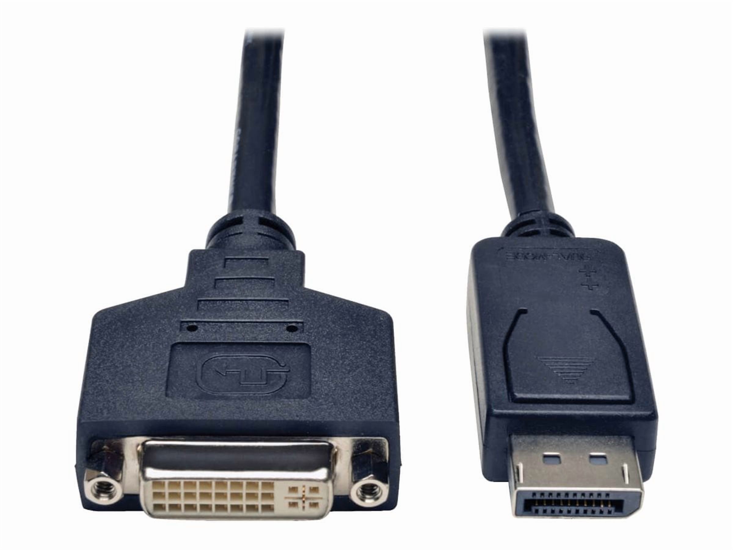 Tripp Lite 3ft DisplayPort to DVI Cable Adapter, Converter for DP-M to DVI-I-F
