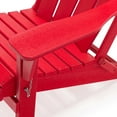Westin Outdoor Braxton Folding Plastic Adirondack Chair (Set of 4), Red