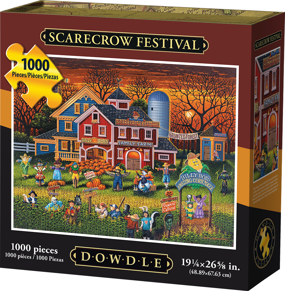 Dowdle Jigsaw Puzzle Scarecrow Festival 1000 Piece
