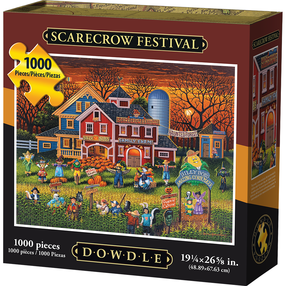 Dowdle Jigsaw Puzzle Scarecrow Festival 1000 Piece