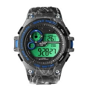 10 ATM Water Resistant Mens Boys Sports Watch for Swimming Diving with Stopwatch, Chronograph, Alarm, Dual Time Zone Display, 12/24 Hours Format