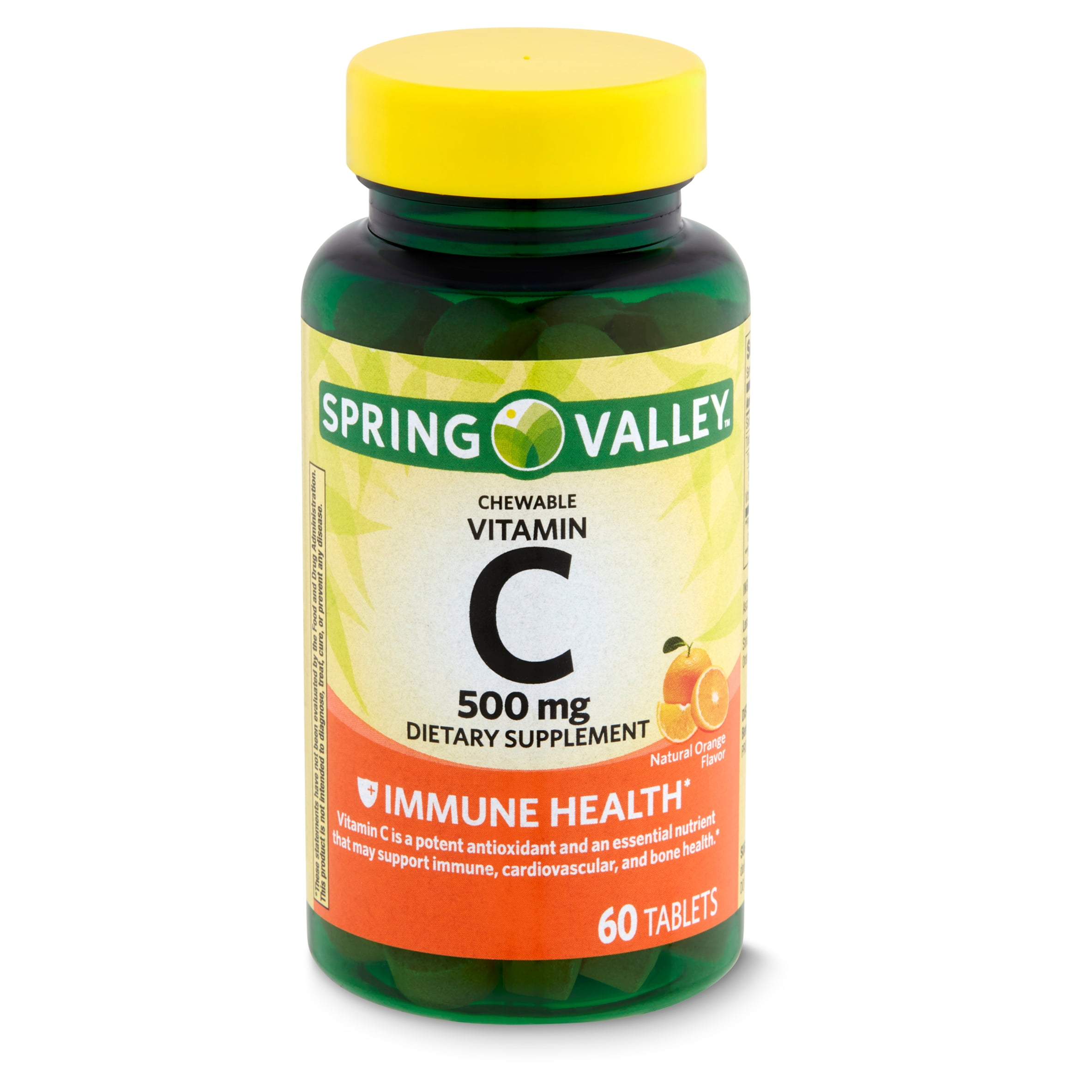 Spring Valley Natural Orange Flavor Chewable Vitamin C Dietary