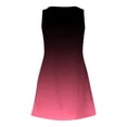 thumbnail image 4 of Ruyang Women's Summer Lace Up V Neck Women's Casual Summer Casual Sleeveless Baggy Tank Top With Knee Length Pocket Beach Dress Summer Day Dress, 4 of 5