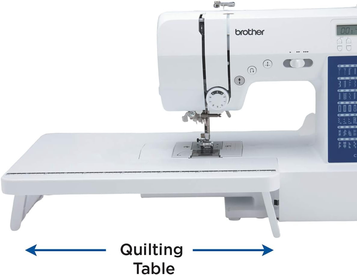 Brother CS7000X Computerized Sewing and Quilting Machine, Hard Plastic Storage and Carry Case, Premium Sewing Thread 6-Pack and 5-Piece Sewing Machine Needles