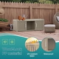 thumbnail image 5 of Shoe Cabinet Waterproof UV-Resistant, Storage Bench Indoor Outdoor with Adjustable Shelves, for Entryway Bedroom, Hallway, Living Room (2 Door), 5 of 7