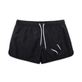 thumbnail image 2 of Shachafan Men's Swim Board Shorts Beach Shorts With Sports Print Casual 3 Inch Trunks For Swimming Surfing Mens Swim Shorts Pockets, 2 of 5