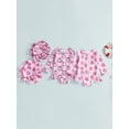 thumbnail image 3 of BemeyourBBs Newborn Baby Girls One Piece Swimsuit Infant Girl Bathing Suit Long Sleeve Zipper Swimwear Rash Guard with Hat Set UPF 50+ Summer Beach Wear, 3 of 9