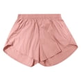 thumbnail image 4 of Women's Summer Athletic Running Shorts with Side Zipper Pockets Elastic Waist High Slit Casual Workout Gym Sports Daily Wear Outfit, 4 of 5