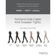 thumbnail image 2 of MeMoi Portland Side Cable Knit Sweater Tights - Womens - Female, S-M, Winter White, 2 of 10