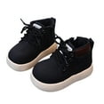 thumbnail image 6 of Xudanell Boys Shoes Versatile Toddler Lace up Boots Baby Boy Shoes with Soft Sole Toddler Footwear for Outdoor, 6 of 9