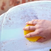 Shadazzle Natural Super Cleaning Paste and Polish with Scrub Sponge – Eco friendly Multi-purpose Cleaner (Lemon)