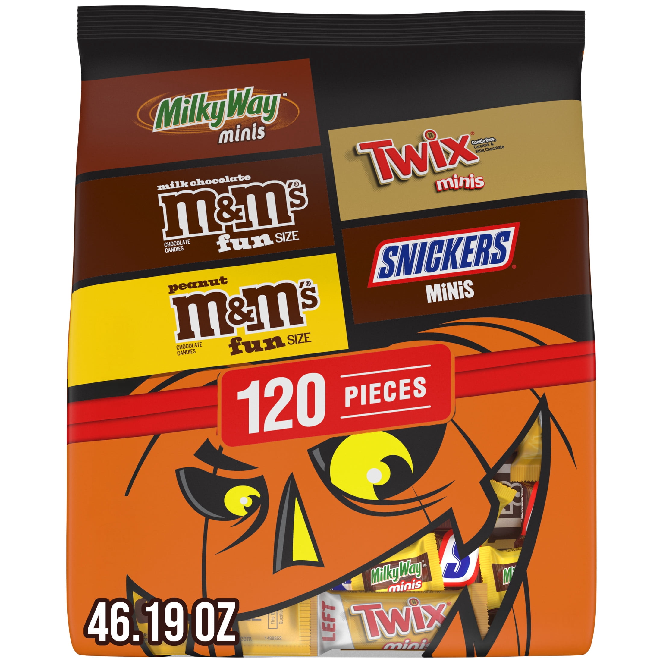 Snickers, Twix, Milky Way & 3 Musketeers Minis Halloween Candy