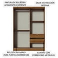 thumbnail image 3 of Ropero Closet Madesa Luke 2 Puertas con Espejos Marron, 3 of 8