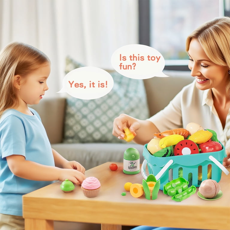 KOPPOP Toddler Kitchen Set with 20+ Play Food & Accessories photo 3