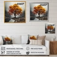 thumbnail image 4 of Designart "Maple Foliage Abstract Art I" Tree Maple Floater Framed Canvas Prints, 4 of 5