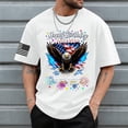 thumbnail image 2 of mgoYE 250 Anniversary USA Shirt 4th of July 2026 Men Tshirts Short Sleeve Crew Neck Happy Birthday America Graphic Tee White 2XL, 2 of 6