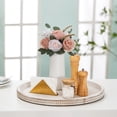 thumbnail image 3 of Blosmon Wedding Fake Flower Ball for Centerpiece Table Decoration 2 Pcs Dusty Pink Artificial Rose Kissing Balls Flores Bouquet Arrangement for Home Party Events Dinning DIY Decor, 3 of 8