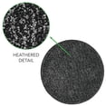 thumbnail image 6 of mDesign Microfiber Accent Rug Mat/Runner, 24" Diameter - Heather Charcoal Gray, 6 of 8