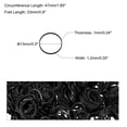 thumbnail image 2 of Uxcell Rubber Band Black Stretchable Rubber Elastic Band 0.5inch Dia with S-Clips for Home Office, Pack of 1200, 2 of 5