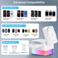 thumbnail image 7 of iPhone Wireless Charger, Cshidworld 3 in 1 Cube Wireless Charger Stand, 15W Fast Charging Station, Foldable Wireless Charger for iPhone 16/15/14/13/12 Pro Max, iWatch S2-10/Ultra, AirPods 2/3/4/Pro, 7 of 7
