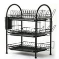thumbnail image 1 of TFixol Dish Drying Rack 3 Tier Dish Rack Steel with Removable Drain Board Storage Rack for Dish Drainer Utensil Holder with Cup Rack for Kitchen Countertop Organizer Storage, 1 of 6
