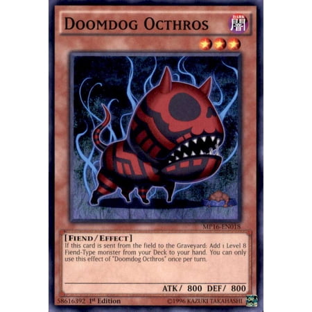 YuGiOh 2016 Mega-Tin Mega Pack Common Doomdog Octhros MP16-EN018