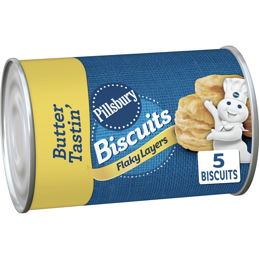 Pillsbury Flaky Layers, Butter Tastin' Biscuits, 5 Ct, 6 oz Walmart