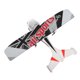 thumbnail image 2 of Avión de plástico con iluminación LED para principiantes y adultos, batería doble, planeador RC EPP rojo de 2,4 GHz, 2 of 8