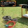 thumbnail image 5 of Alpine Cuisine 40,000 BTU Gas Stove Burner 13 Inch with Cast Iron legs | High-Pressure Cast-Iron Propane Burner & Hose - Kitchen Equipment & Camping Burner | Perfect for Home & Outdoor Cooking, 5 of 5