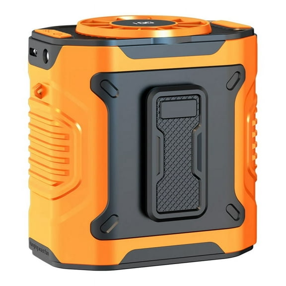 Waist Fan Rechargeable on Wearable Belt Shirt Body Fan 5000mAh Hands Free Cooling Neck Fan Cooling Belt Fan Lava Orange