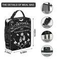 thumbnail image 3 of Gold Accent Gothic Lunch Box - Starry Night Constellation Pattern, Insulated Reusable Tote Bag with Zipper Closure & Leakproof Cooler for Picnic/Camping, 3 of 7