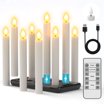 PChero Candele LED Ricaricabili 12 Pezzi - Effetto Fiamma Vacillante, Telecomando, Timer, Per Decorazioni - Foto 3