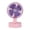Pink, variant on perfk Desk Fan 3 Speeds Cooling Fan Compact Table Fan for Home Trip Indoor Outdoor Pink