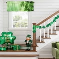 thumbnail image 6 of Kitchen Valances for Window, St. Patrick's Day Four-leaf Grass Light Filtering Rod Pocket Valance Curtain, Spring Pastoral Plant Short Curtains Window Topper for Bedroom Bathroom Living Room 60x18in, 6 of 9