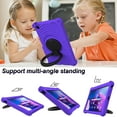 thumbnail image 4 of Dteck Case for Lenovo Tab M10 Plus 3rd Gen 10.6 inch Tablet (TB-125F/TB-128F) 2022, Heavy Duty Shockproof Case with 360° Rotating Stand Crossbody Shoulder Strap,Purple, 4 of 7