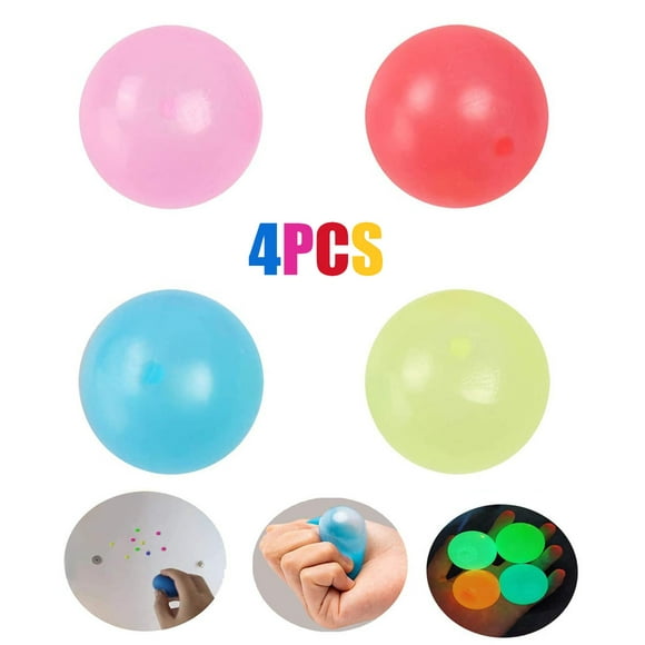 Sticky Wall Balls, Decompression Balls Stress Relief Balls Globbles Sticky Balls Stick to Your Ceiling Wall Roof, Slowly Fall Off, Sticky Target Balls Sticky Stress Ball for Anxiety Kids Adults
