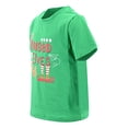 thumbnail image 3 of Boys Raised By Elves Short Sleeve Kids Christmas Shirt Clothes (6Y, Green), 3 of 5