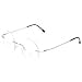 thumbnail image 3 of Round Rimless Frame Bifocal Reading Glasses For Men Women +1.50 Titanium Alloy Lightweight Readers Eyeglasses, 3 of 4