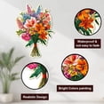 thumbnail image 3 of Vintage Flower Bouquet Metal Tin Sign Wildflower Retro Tin Sign Decor for DIY Bathroom Restroom Garden Flower Plant Metal Wall Plaque Decoration for DIY Home Decoration 10.23x13.18 Inch, 3 of 9