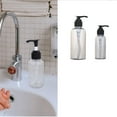 thumbnail image 2 of LNGOOR 2PCS 200ml Empty Lotion Pump Bottles Refillable Plastic Containers Clear Great for Soap Shampoo Lotions Liquid Body Soap and Massage Liquid Container for Bathroom Shampoo and Body, 2 of 8