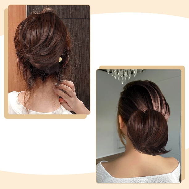 Minnieouse Accesorios para el cabello fáciles de cuidar para extensiones de moño de cola de caballo completamente cortas Cuidado del cabello WF-Q20-2m30