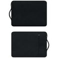 thumbnail image 7 of RAINYEAR Laptop Sleeve Case Compatible with 11 Inch MacBook Air 11.6" Chromebook Notebook Tablet Surface,Handbag with Handle Strap Front Pocket Briefcase Polyester Waterproof Computer Bag, Black, 7 of 7