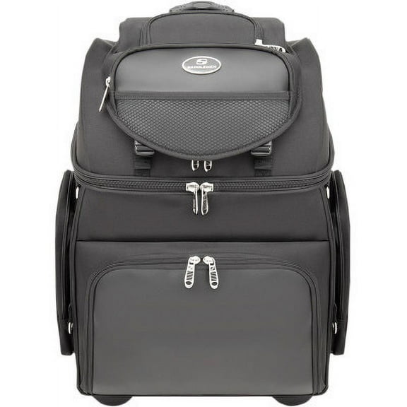 BR4200 Sissy Bar Street Motorcycle Tail Bags - Black/One Size