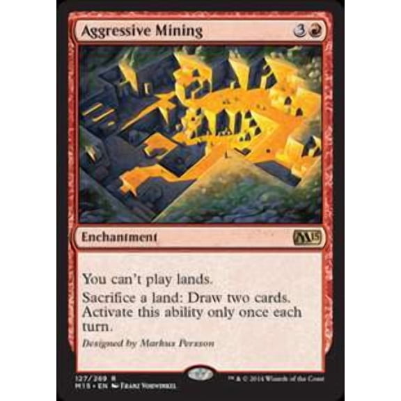 MtG 2015 Core Set Rare Aggressive Mining #127