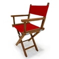 thumbnail image 2 of LuXeo Russell Teak Director Folding Chair, Red, 2 of 5