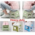 thumbnail image 3 of Home Kids Children Plastic Folding Cute Step Stool Portable Folding Chair Small Bench Stool, 3 of 8