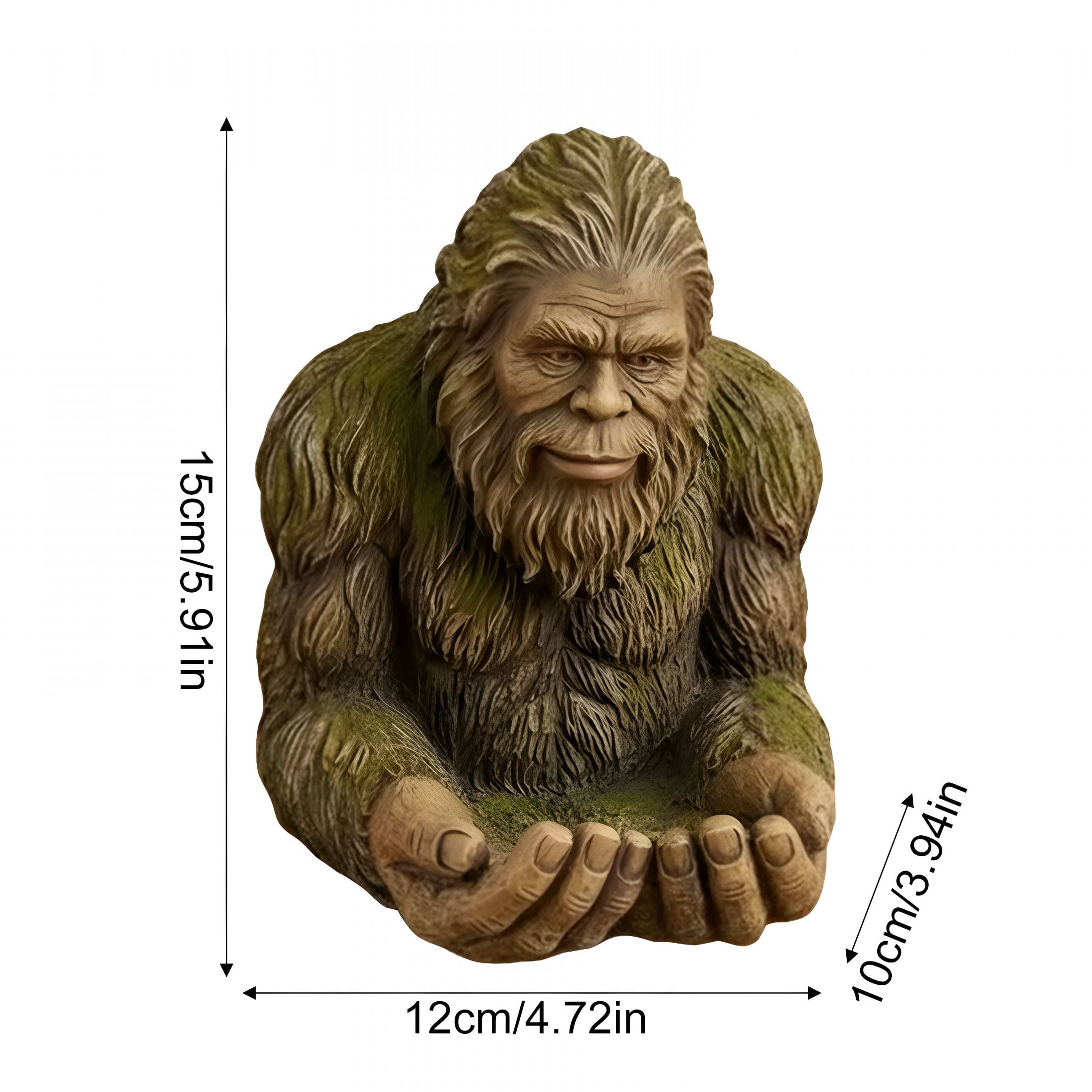 ACDANC Bigfoot Bird Feeder Outdoor Hanging Resin Sculpture Weather Resistant with Hidden Hook Funny Tree Mounted Yard Art Decoration Ideal Gift for Bird Lovers And Nature Enthusiasts