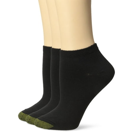 

Gold Toe Women s Ultra Soft Le Grand No Show Socks 3-Pairs Black Medium