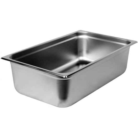 TrueCraftware- Full Size 6" Deep Stainless Steel Anti-Jamming Steam Table Pan 22 Gauge- Steam Food Pan Anti-Jam Steam Table Hotel Pan for Restaurant Family Events Personal Catering Use